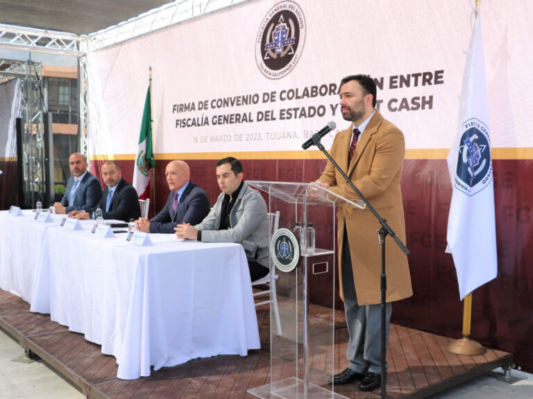 Firma la FGEBC convenio de colaboración con FIRSTCASH