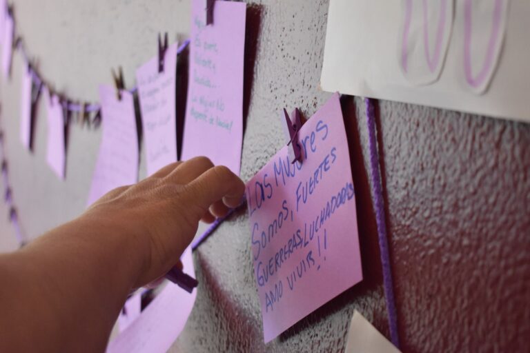 Organiza IMMUJER “Tendedero Morado”