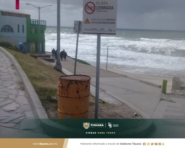 Playas de Tijuana continuará cerrada