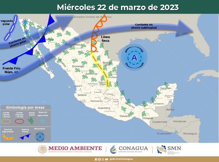 Informa Protección Civil sobre pronóstico de lluvias en Baja California