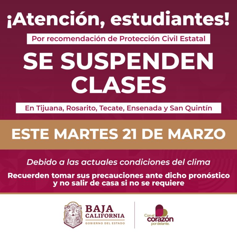 Este martes se suspenden clases en la Zona Costa por condiciones climáticas