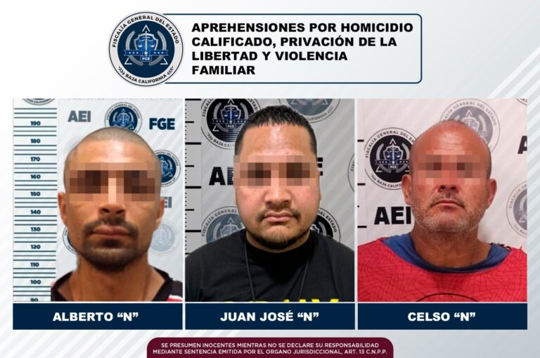 Tres prófugos de la justicia fueron capturados por agentes de la FGE