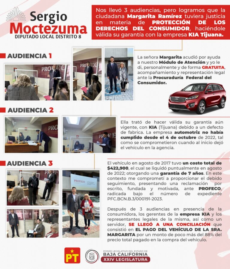 Impulsa Sergio Moctezuma la defensa y representación legal de los derechos del consumidor