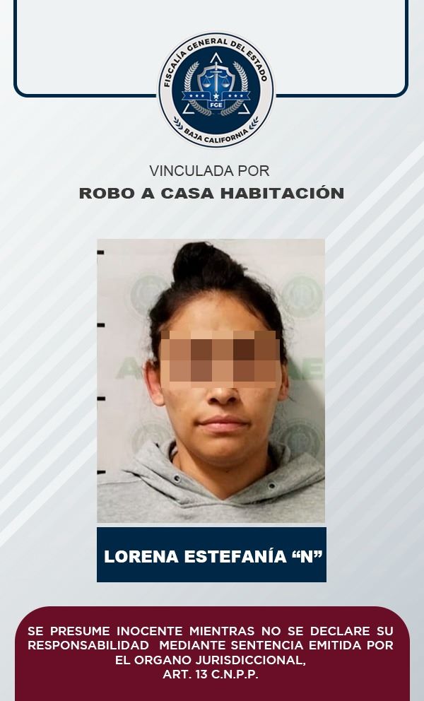 Vinculan a proceso a mujer por robo a casa habitación