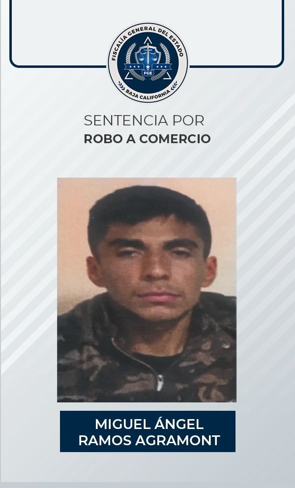 Logra la FGE que imputado por robo a comercio reciba sentencia de 4 años de prisión