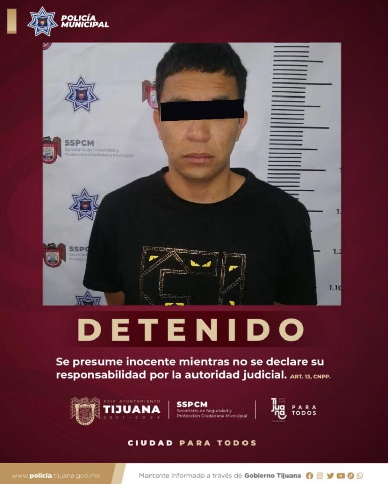 Hombre que acosa a mujer es detenido por elementos de la policía