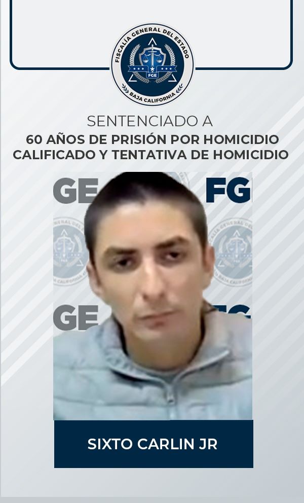 Sentencian a 60 años de prisión a sujeto que mató a una mujer e intentó asesinar a otras cinco personas