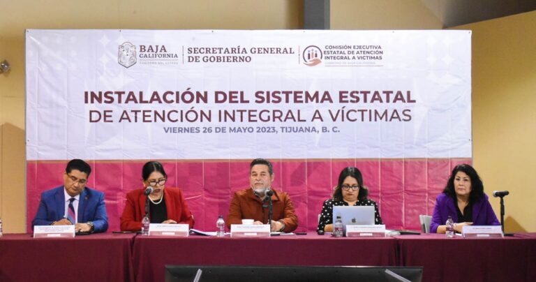 Instala gobierno sistema estatal de atención a víctimas en BC y se acuerda su integración