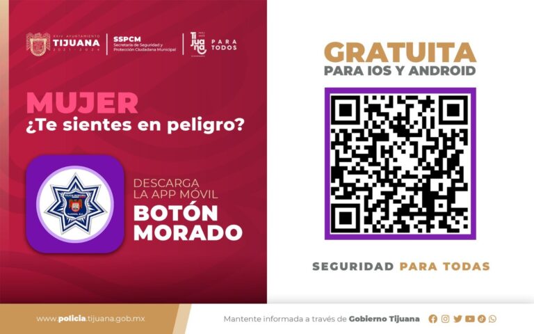 Más de 80 mil tijuanenses han decidido descargar la aplicación móvil “Botón Morado”