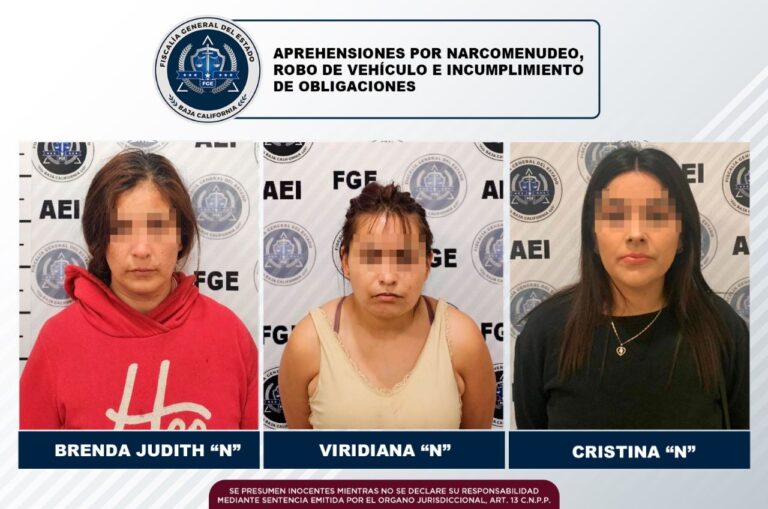 Tres mujeres aprehendidas por la Agencia Estatal de Investigación
