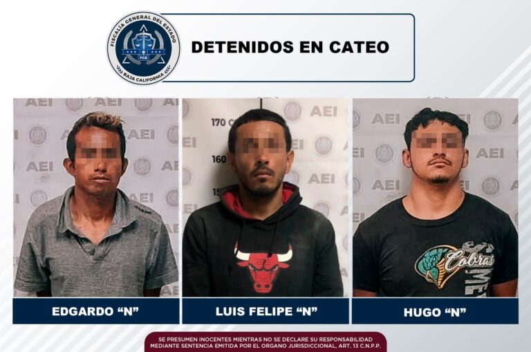Captura la FGE a tres personas relacionadas con los hechos violentos de San Vicente