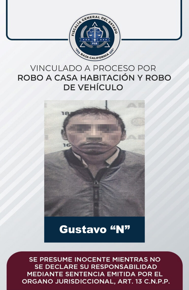 Vinculan a proceso un sujeto por robo a casa habitación y robo de vehículo