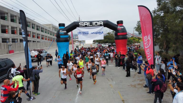 Corren 500 en Tijuana con los refugiados 5K