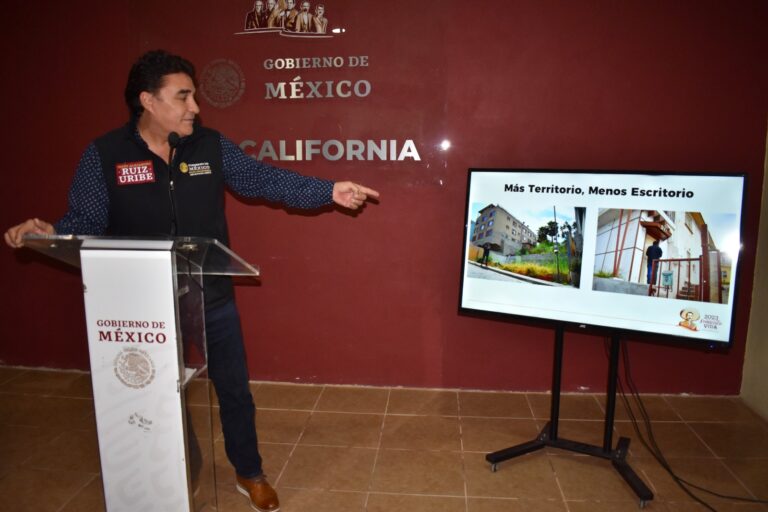 Lanza Ruiz Uribe programa «Más Territorio y Menos Escritorio» en BC