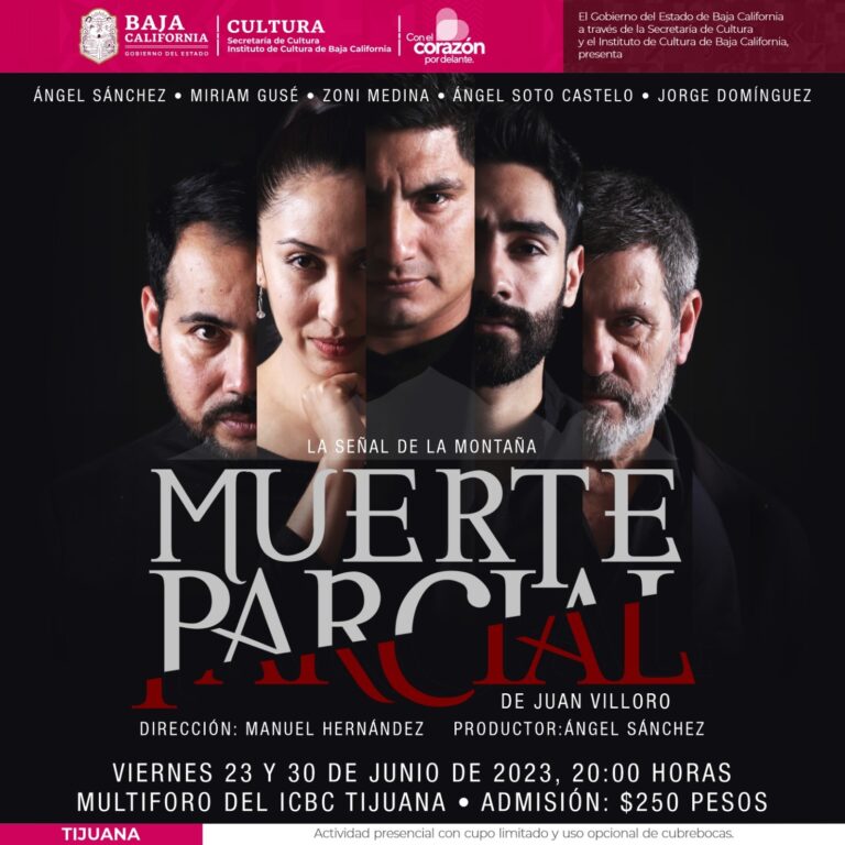 Llega al teatro “Muerte Parcial” la novela de Juan Villoro de la mano de talentosos artistas tijuanenses