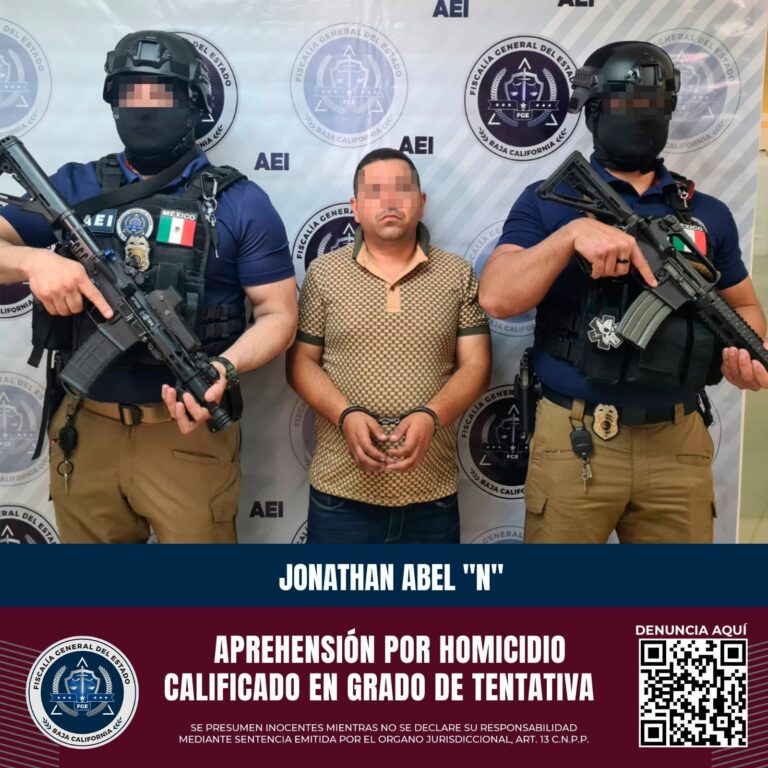 Aprehende la FGE a presunto miembro del crimen organizado por homicidio en grado de tentativa