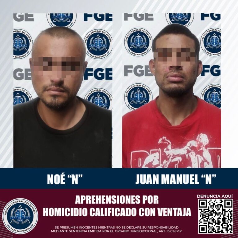 Investigan a dos sujetos acusados de un homicidio ocurrido en Rosarito