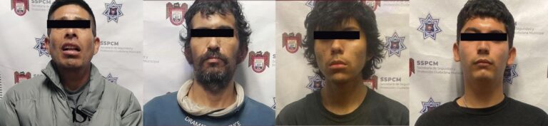 Cuatro sujetos que privaron de la libertad a una persona de la tercera edad fueron capturados