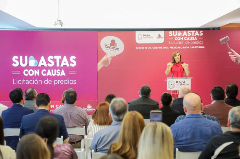 Encabeza Marina del Pilar licitación de predios para el Bienestar de familias de Baja Californianas