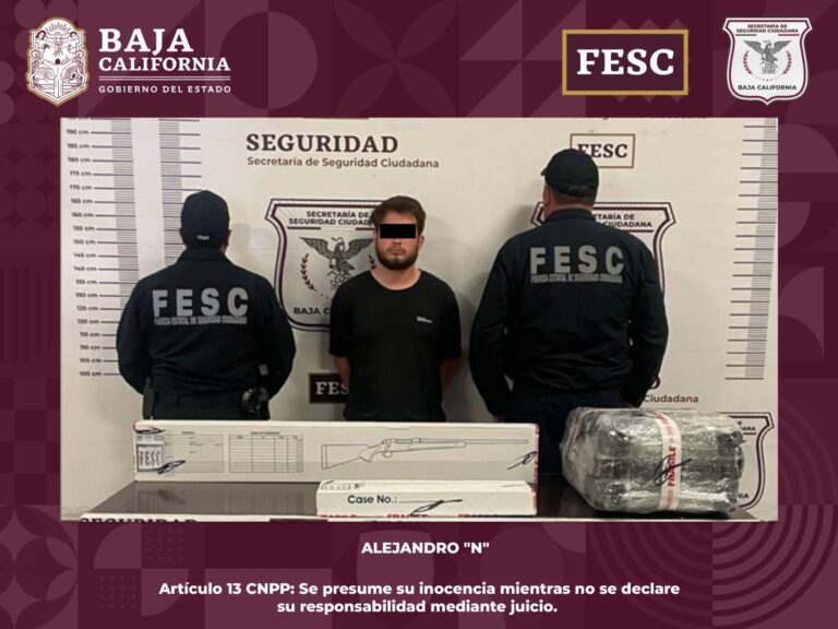 Detiene Fuerza Estatal a norteamericano con casi 25 kilos de heroína
