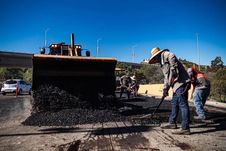 Realiza Gobierno Municipal de Tijuana trabajos de reencarpetado en el Nodo Independencia