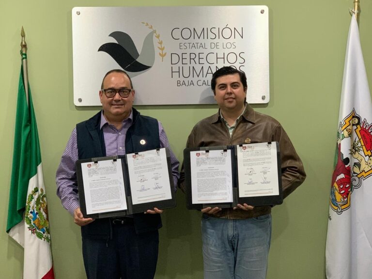 Firma Gobierno de Tijuana convenio de colaboración con la CEDHBC por las juventudes