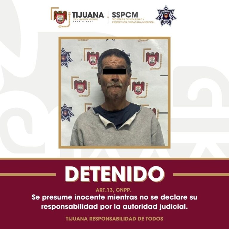 Asegura Policía Municipal a sujeto con droga que contaba con orden de aprehensión por homicidio calificado