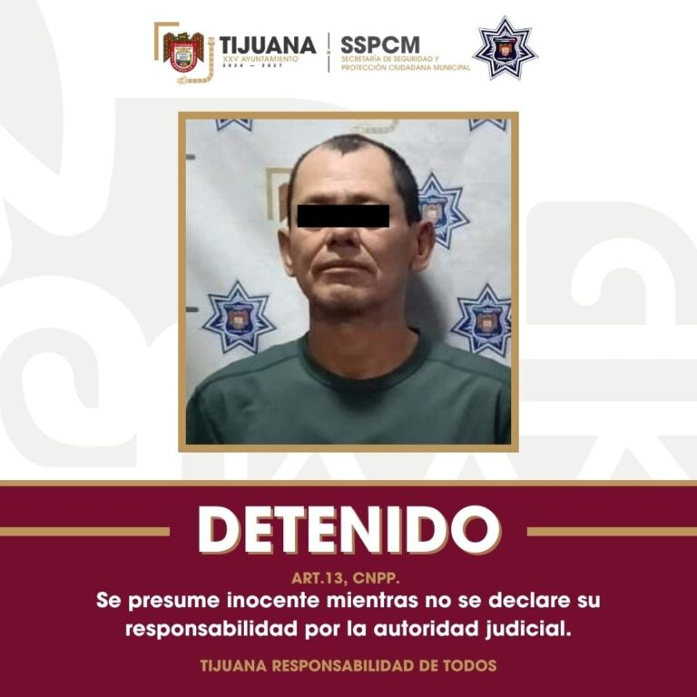 Asegura Policía Municipal a presunto agresor por lesiones con arma blanca