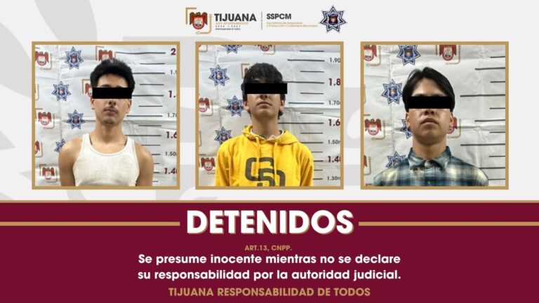 Asegura Policía Municipal a tres presuntos responsables de privar de la vida a una persona en Santa Fe