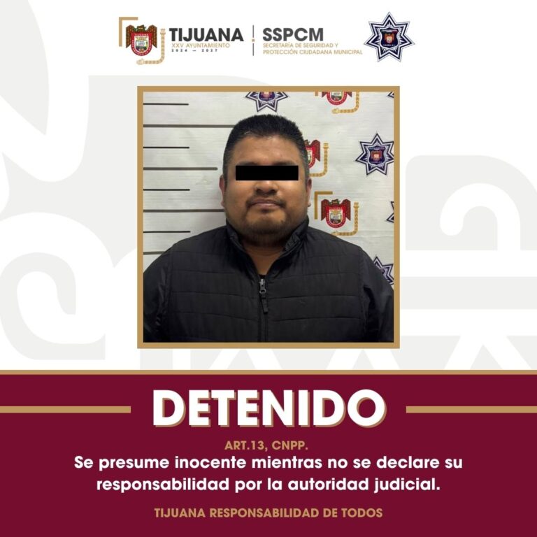 Asegura Policía Municipal a sujeto por intento de feminicidio y agresión
