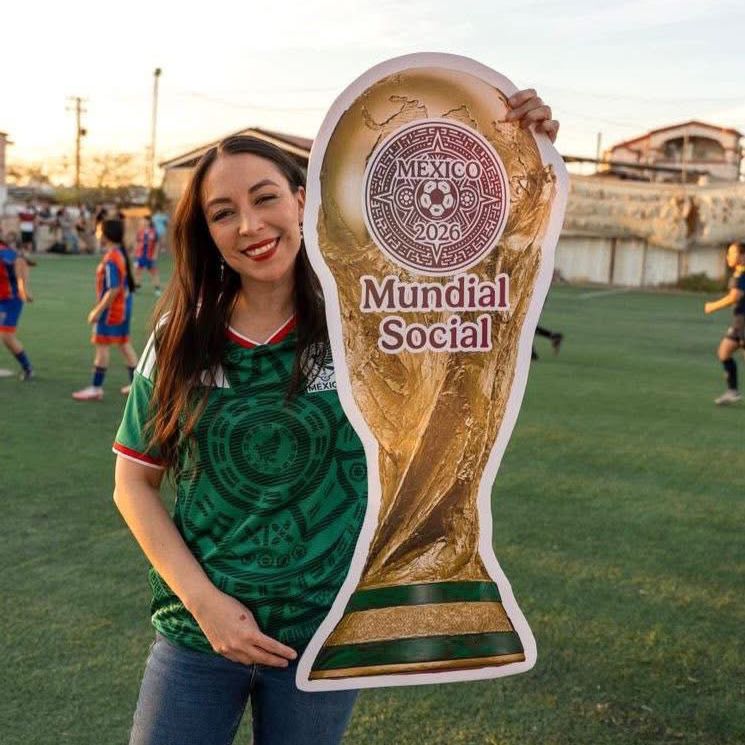 PROMUEVE JULIETA RAMÍREZ EL MUNDIAL SOCIAL RUMBO A 2026