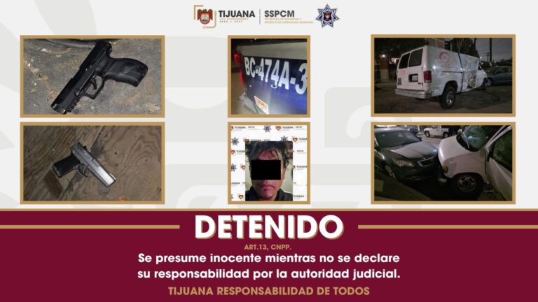 Asegura Policía Municipal a personas por portación de arma de fuego y agresión a oficiales