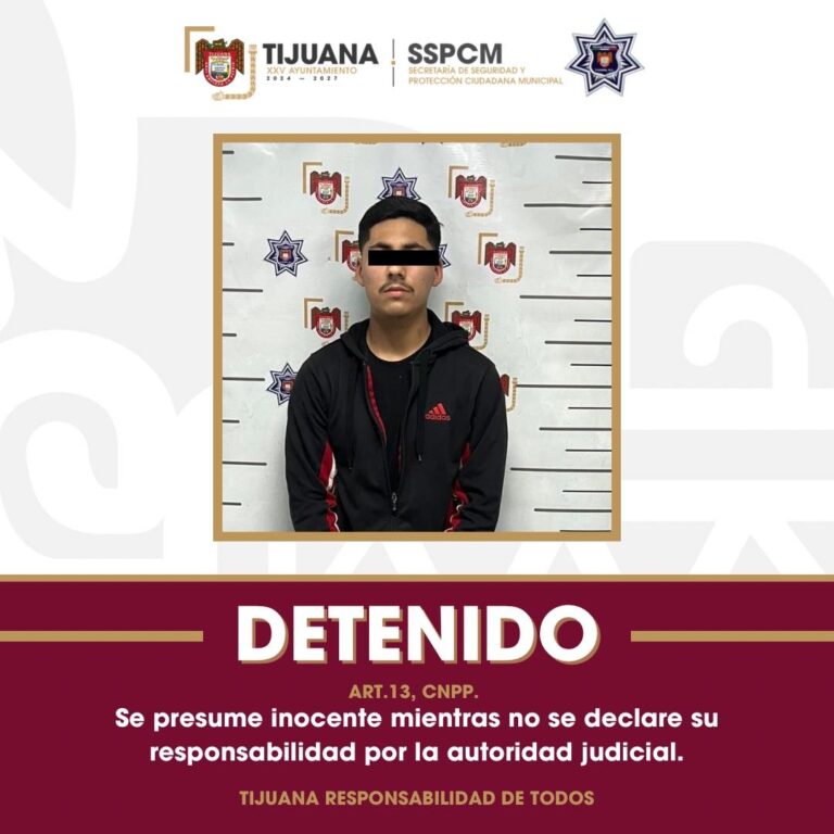 Detiene Policía Municipal a persona con vehículo robado; se presume su participación en robo a joyería